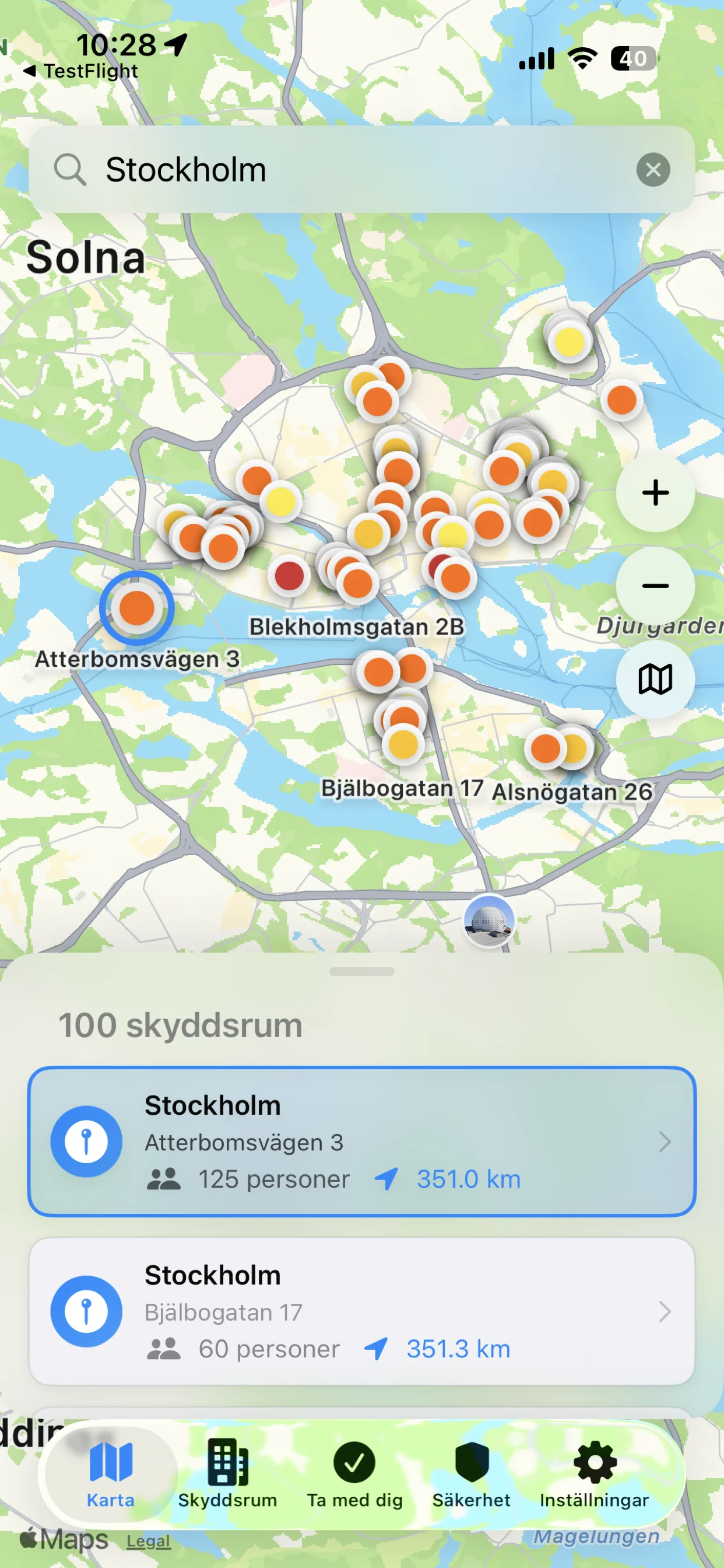 Skyddsrum Sverige — interaktiv karta med skyddsrum i hela Sverige