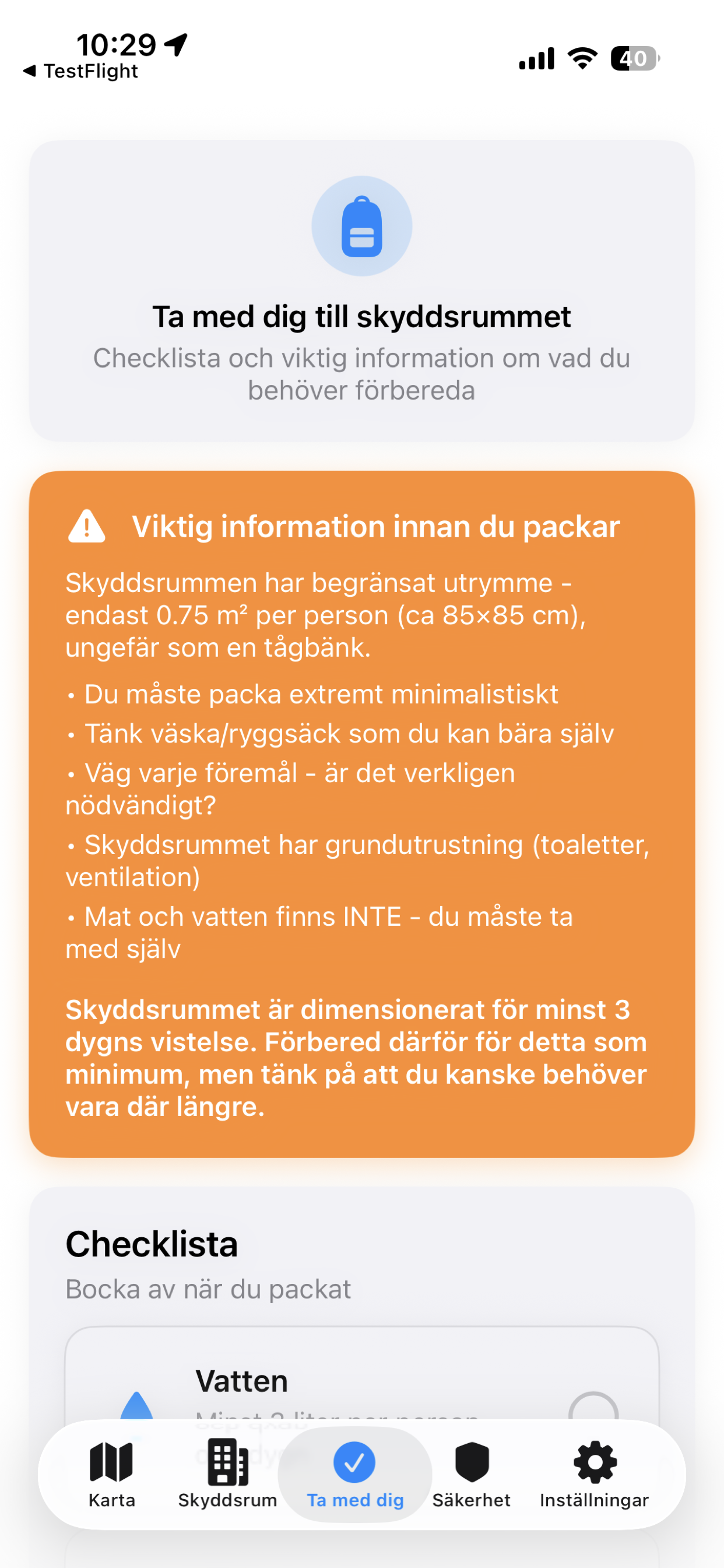 Sök och filtrera skyddsrum i Sverige - hitta närmaste skyddsrum baserat på din plats